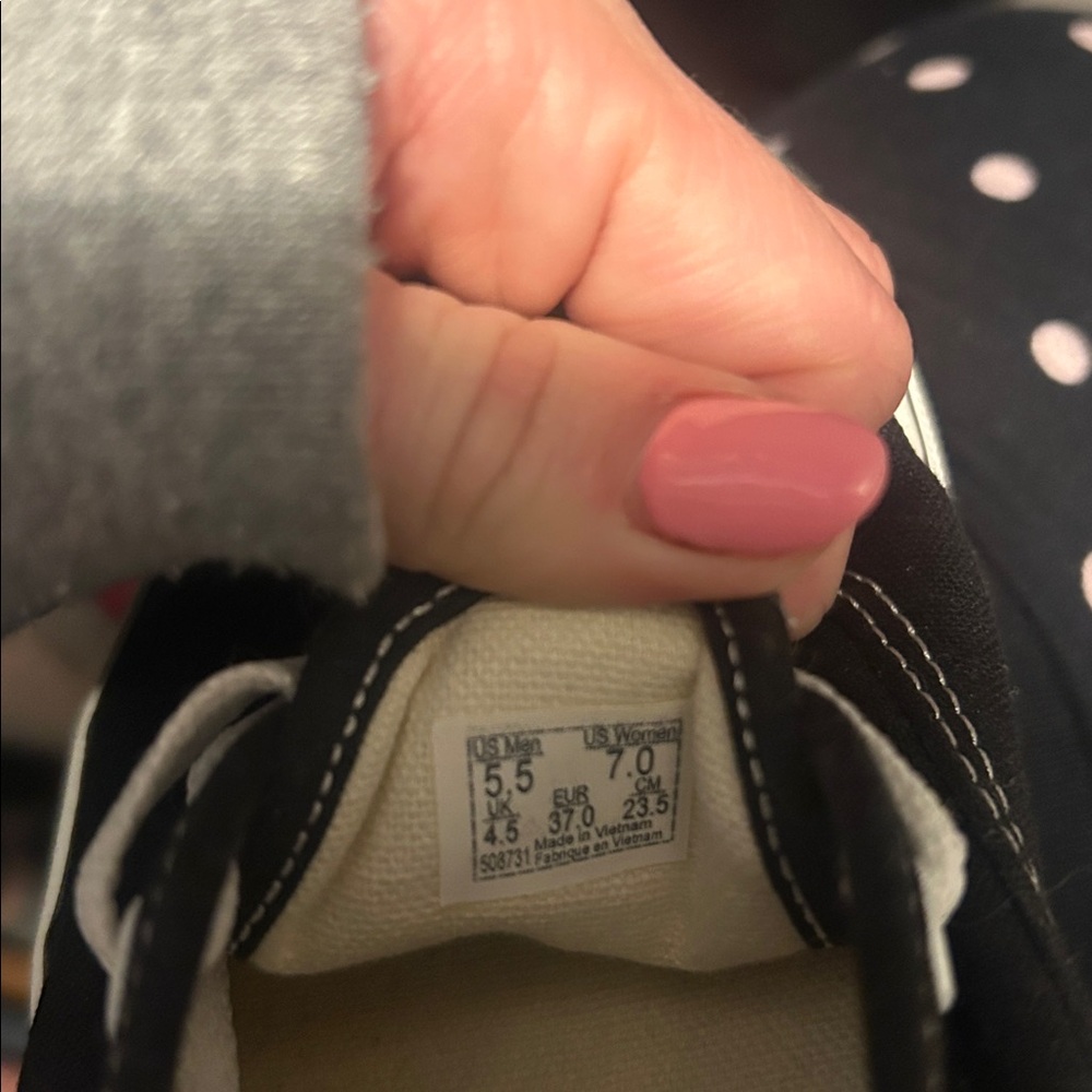 Vans Classic Black and White Sneakers - Picture 5 of 5